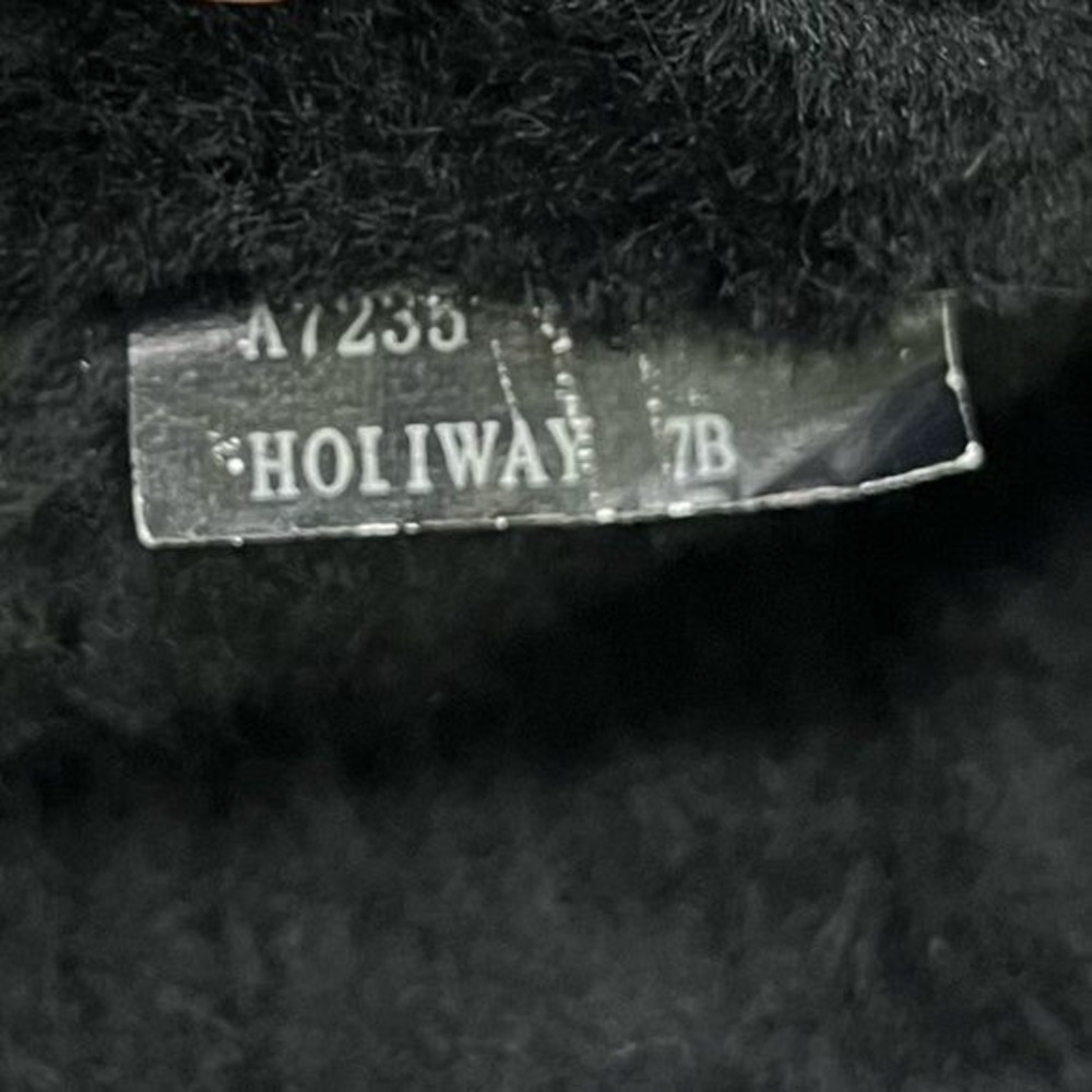 Coach Holiway Black Buckle Winter Boots Size 7 Sherpa Lined Y2K Chic Fleece Moto - Picture 10 of 10